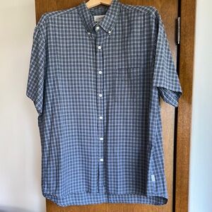 J. Crew Blue Casual Button Down Shirt Short Sleeve